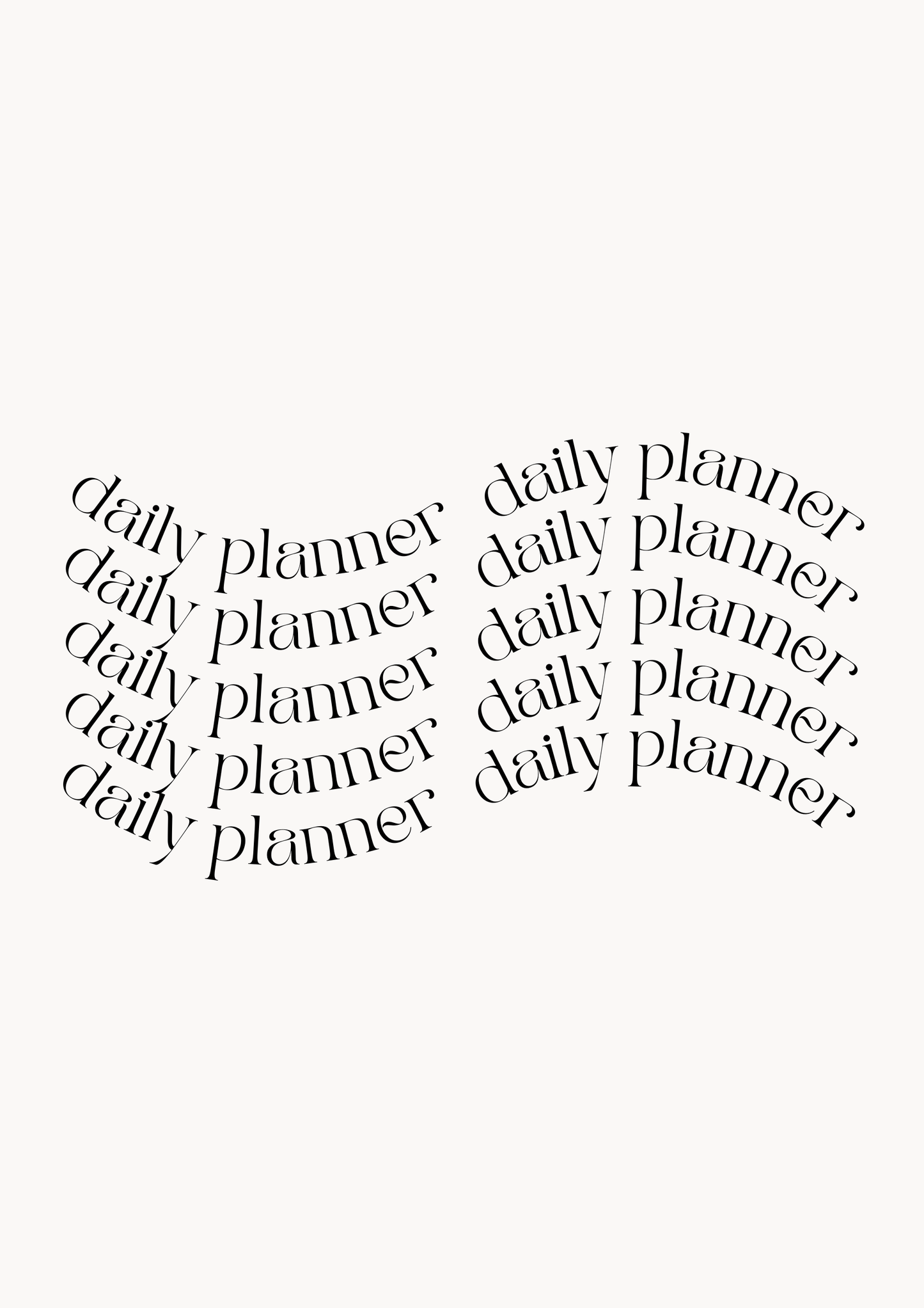 The Minimal Daily Planner